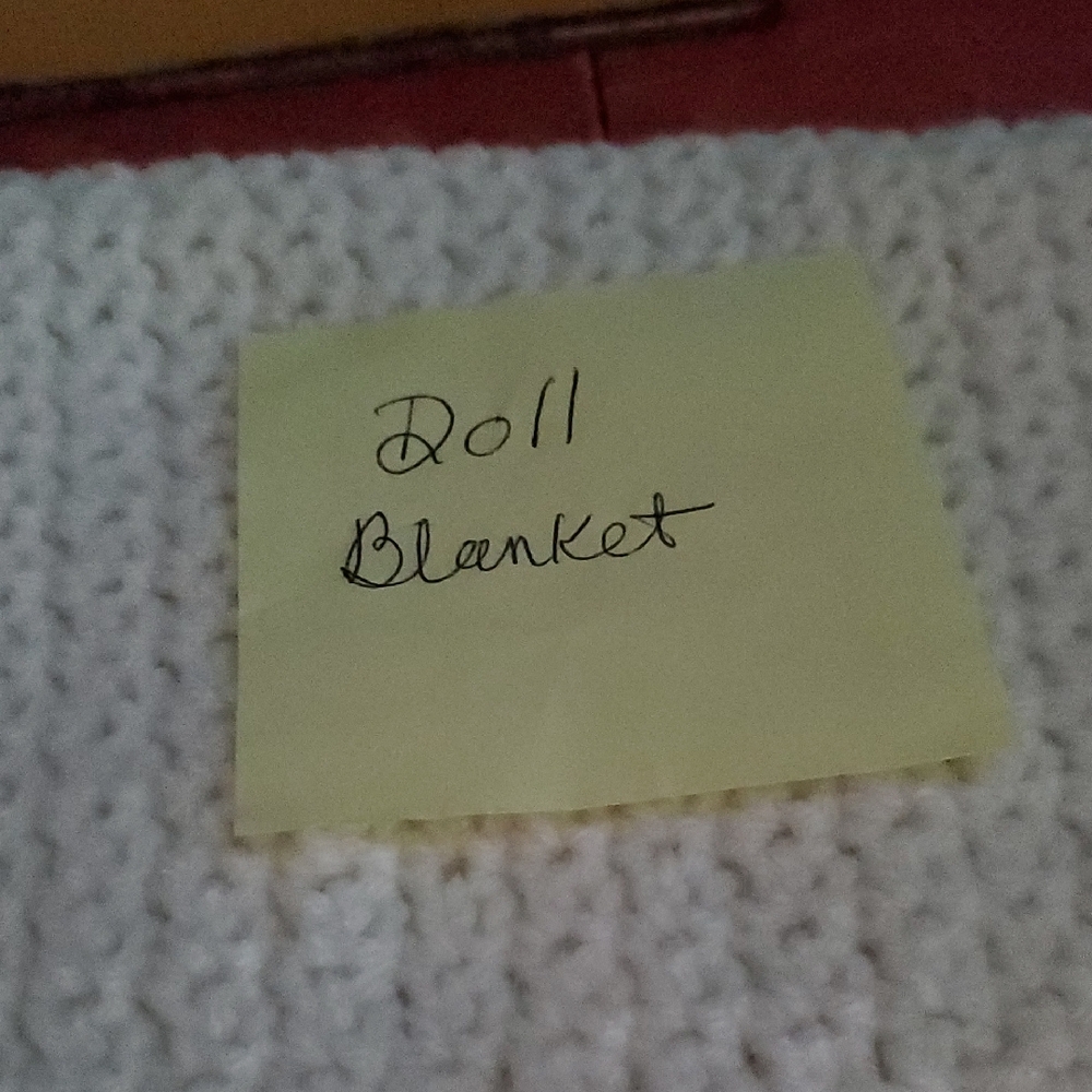 White Doll Blanket